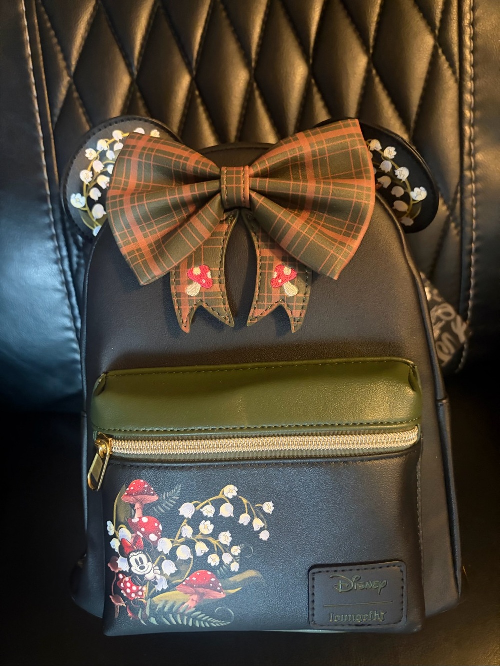 Loungefly Disney Minnie Mouse Mushroom Ears Mini Backpack